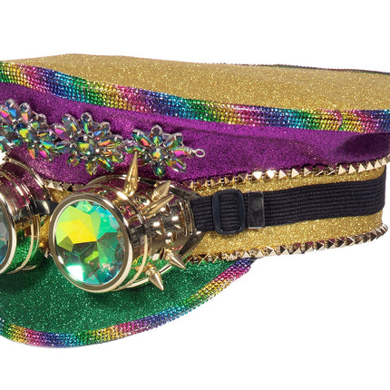 Pet Burning Man goggles rainbow