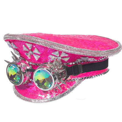 Pet Burning Man goggles neon-pink