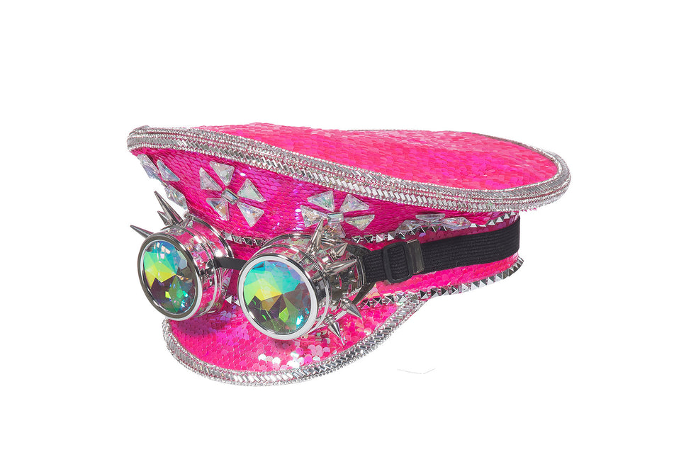 Pet Burning Man goggles neon-pink