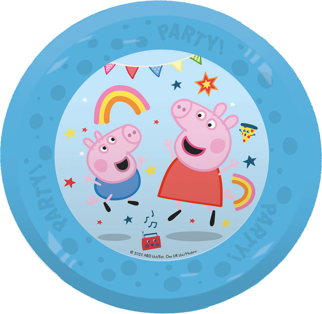 Peppa Pig Borden Herbruikbaar 21cm 4st