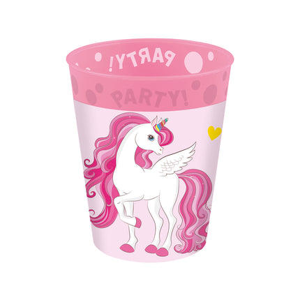 Unicorn Bekers Herbruikbaar 250ml 4st