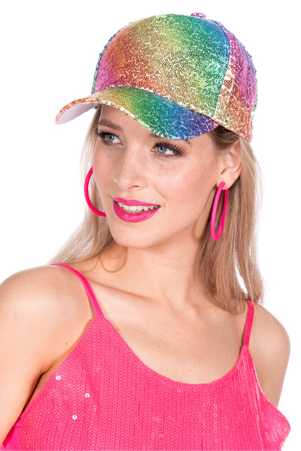 Baseball cap rainbow