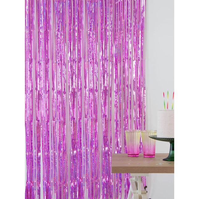 Feestgordijn - Sparkling Pink - 1 x 2 m