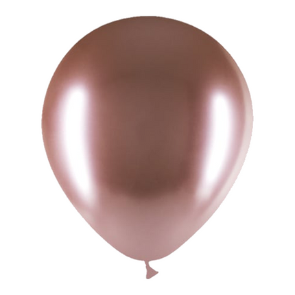 Rose Gouden Ballonnen Chroom 30cm 50st