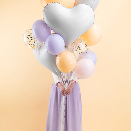 Foil balloon Heart, 75x64,5 cm, white