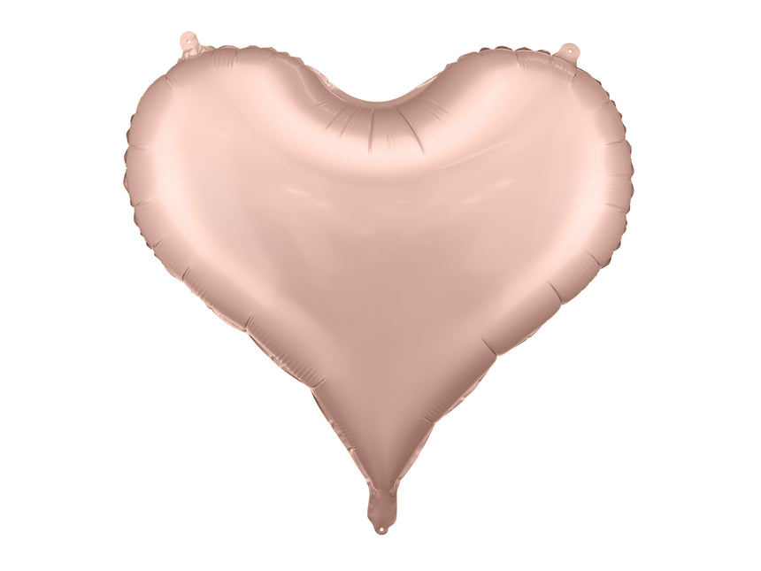 Foil balloon Heart, 75x64,5 cm, rosegold