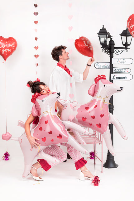 Foil balloon Poodle, 119x108 cm, mix