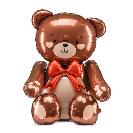 Standing foil balloon Teddy Bear, 59x88cm, mix