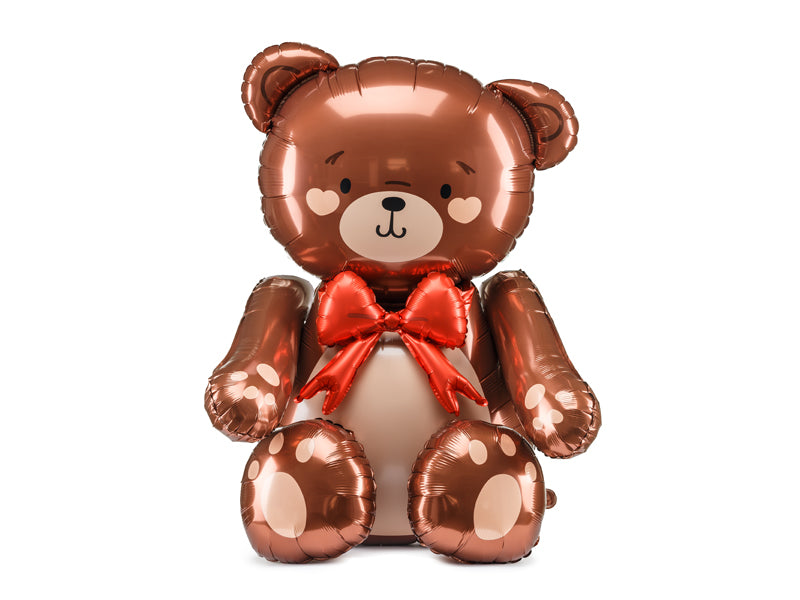 Standing foil balloon Teddy Bear, 59x88cm, mix