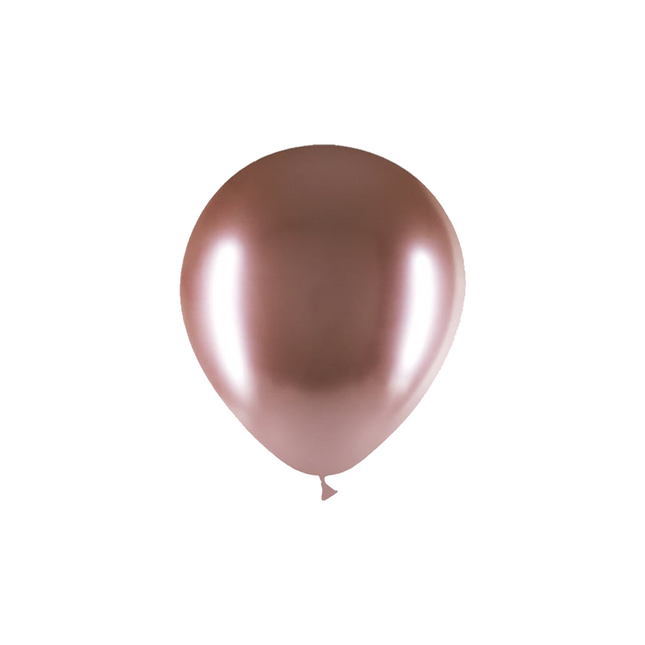 Rose Gouden Ballonnen Chroom 13cm 100st