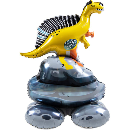 Staande Folie Ballon Dino 80cm Leeg