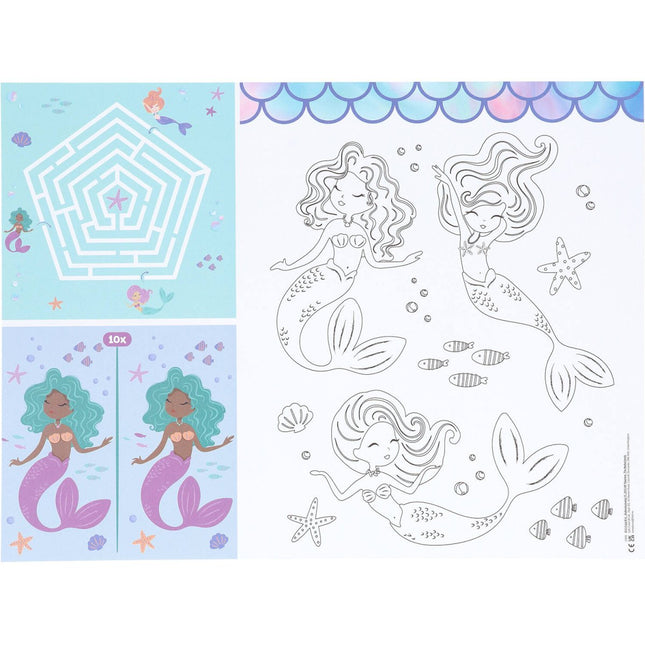 Activiteiten Placemat - Mermaid Magic - 6 stuks - Partywinkel - 8714572239363