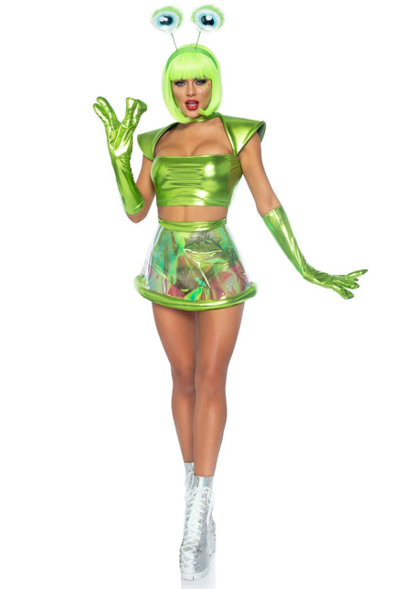 Alien Pak Groen Dames Leg Avenue - Partywinkel - 714718557397