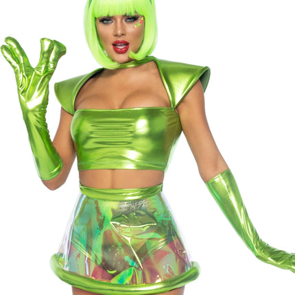 Alien Pak Groen Dames Leg Avenue - Partywinkel - 714718557397