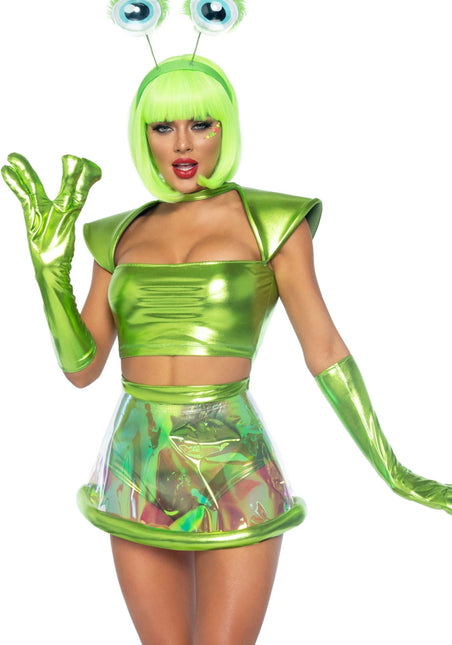 Alien Pak Groen Dames Leg Avenue - Partywinkel - 714718557397