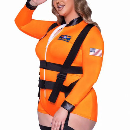 Astronauten Pak Nasa Dames Plus Size Leg Avenue - Partywinkel - 714718563770