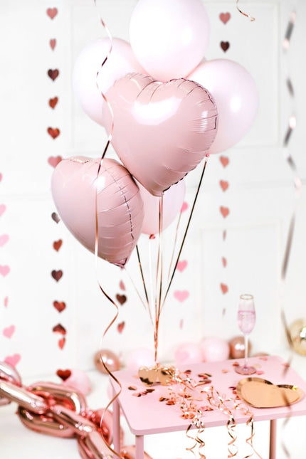 Balloon weight Hearts, rose gold - Partywinkel - 5904555020245