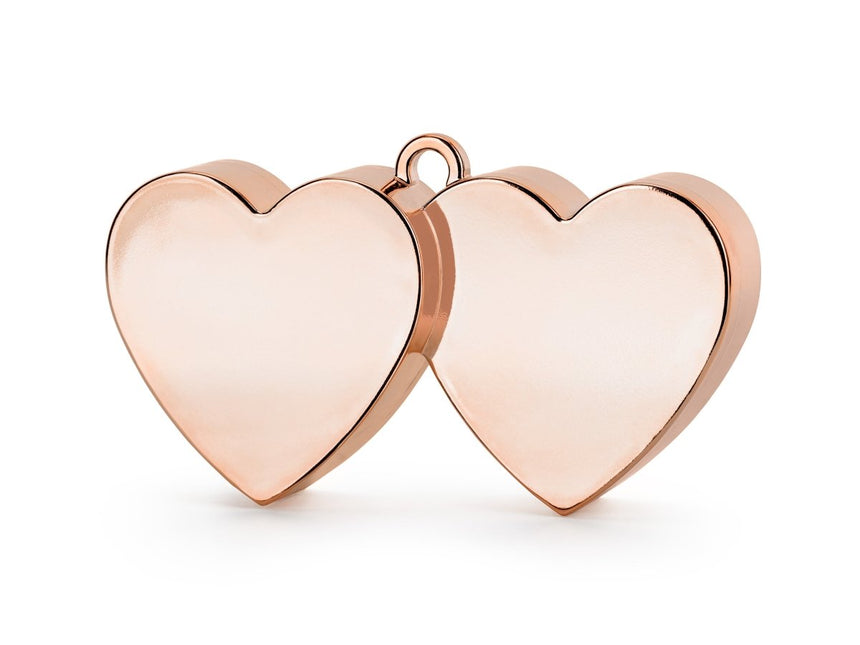 Balloon weight Hearts, rose gold - Partywinkel - 5904555020245