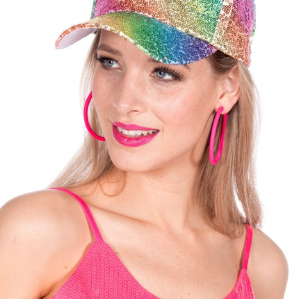 Baseball cap rainbow - Partywinkel - 8720059071159