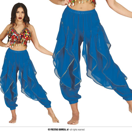 Blauwe Broek Buikdanseres - Partywinkel - 8434077272251