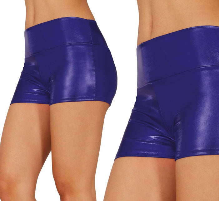 Blauwe Korte Broek Metallic - Partywinkel - 8434077270998