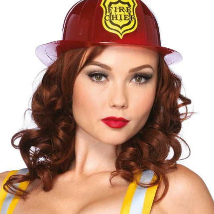 Brandweer Helm Rood Fire Chief - Partywinkel - 714718381220