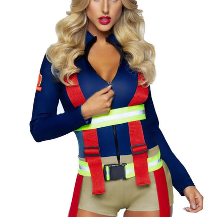 Brandweer Pak Dames Bodysuit Leg Avenue - Partywinkel - 714718551944