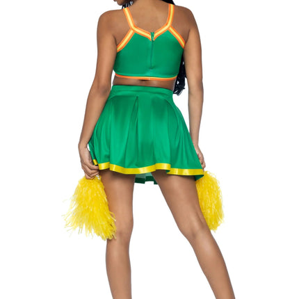 Cheerleader Pak Groen Dames Leg Avenue - Partywinkel - 714718557199