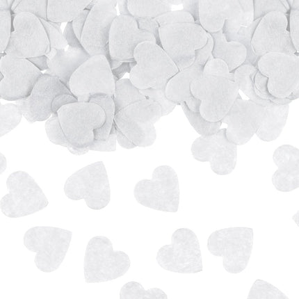 Confetti Hearts, 1,6x1,6 cm, white, 15g - Partywinkel - 5904555011793