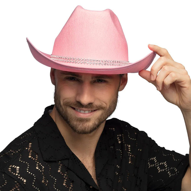 Cowboy Hoed Roze - Partywinkel - 8712026543813