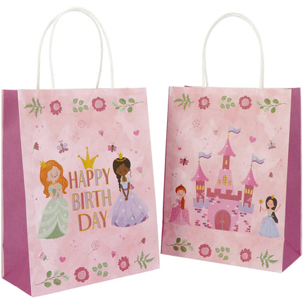 Geschenktasjes - Pretty Princess - 20 x 27 cm - 6 stuks