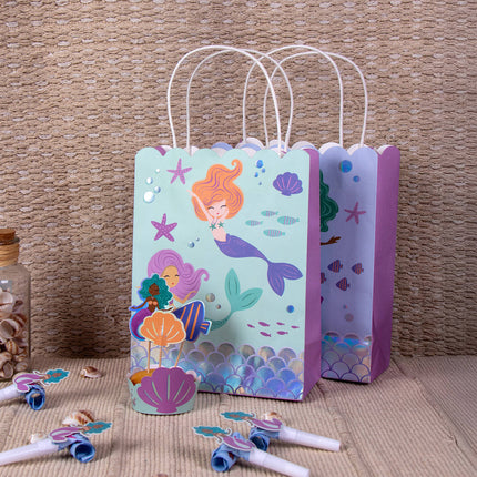 Geschenktasjes - Mermaid Magic - 20 x 27 cm - 6 stuks