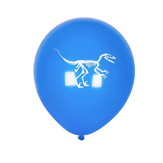 Dinosaurus Ballonnen Gekleurd 25cm 6st - Partywinkel - 8712026506054