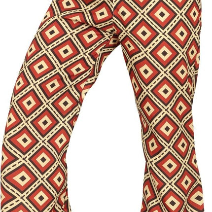 Disco 70S Broek Gekleurd Dames - Partywinkel - 8434077271551