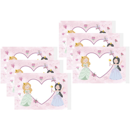 Bellenblaas Stickers - Pretty Princess - 6 stuks