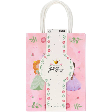 Geschenktasjes - Pretty Princess - 20 x 27 cm - 6 stuks