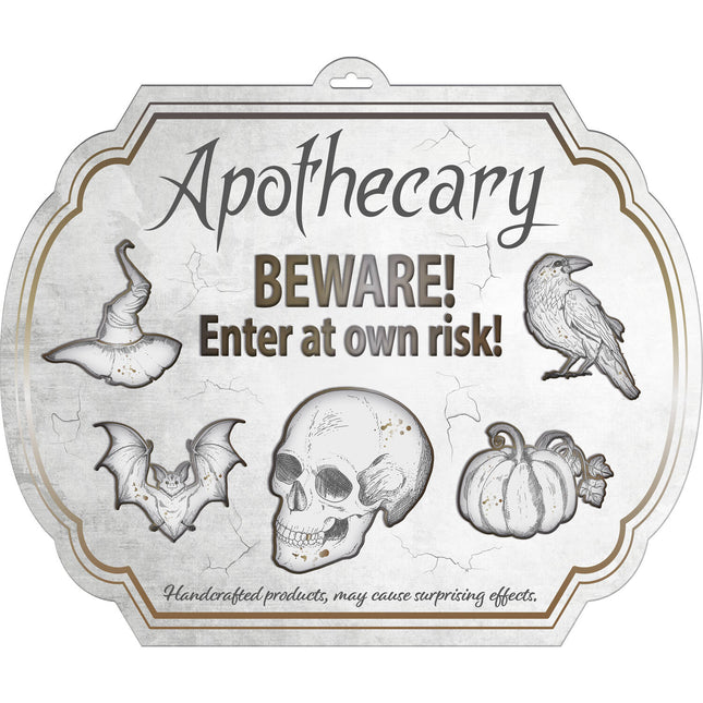 Halloween Deurbord Apothecary 50cm