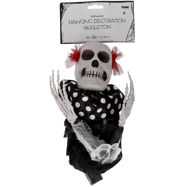 Halloween Hangdecoratie Clown Skelet 85cm