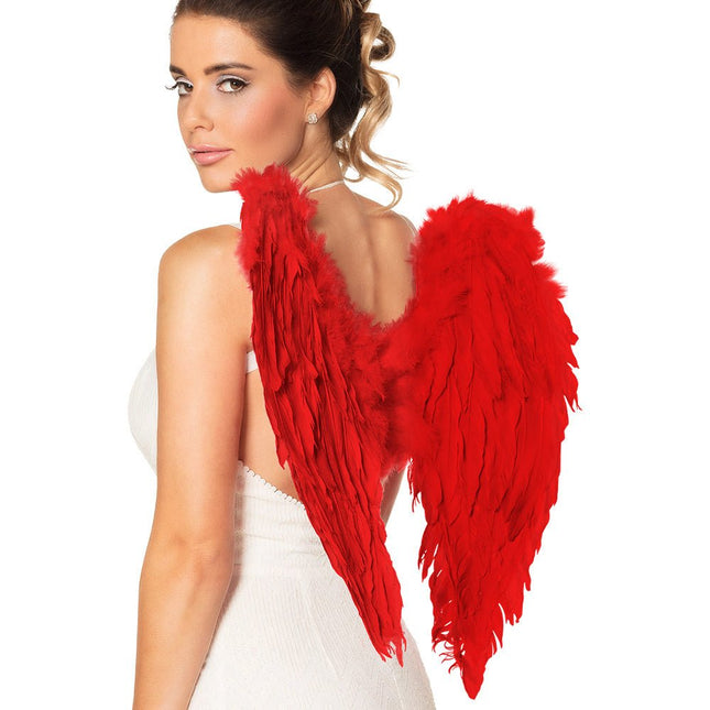 Engelen Vleugels Rood 50cm - Partywinkel - 8712026528223