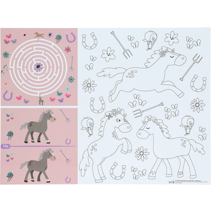 Activiteiten Placemat - Happy Horses - 6 stuks