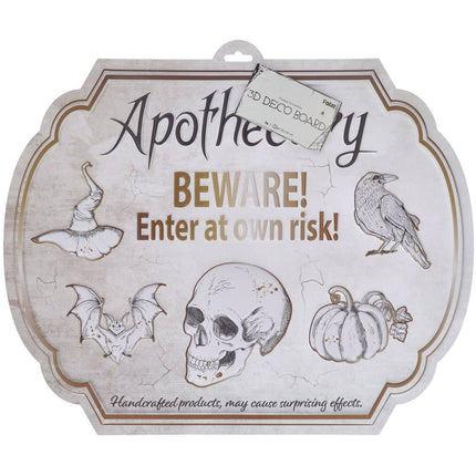 Halloween Deurbord Apothecary 50cm