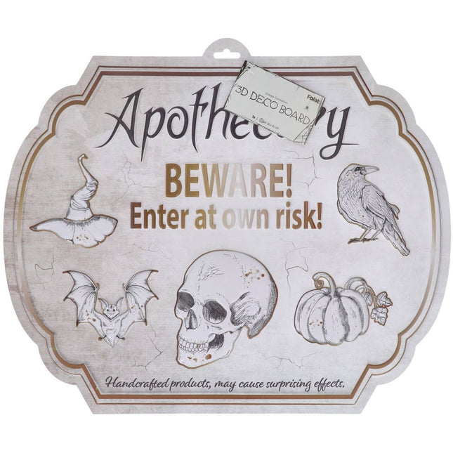 Halloween Deurbord Apothecary 50cm