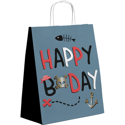 Geschenktasjes - Pirate Party - 20 x 27 cm - 6 stuks