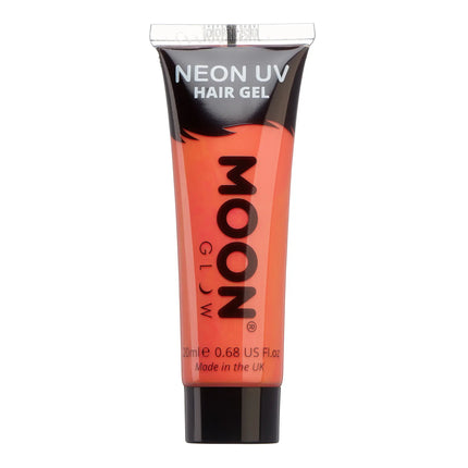 Moon Glow Neon UV Hair Gel Intense Red 20ml