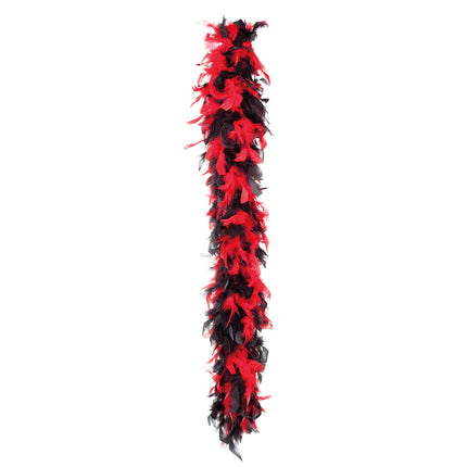 Zwarte Boa met Rood 1,8m