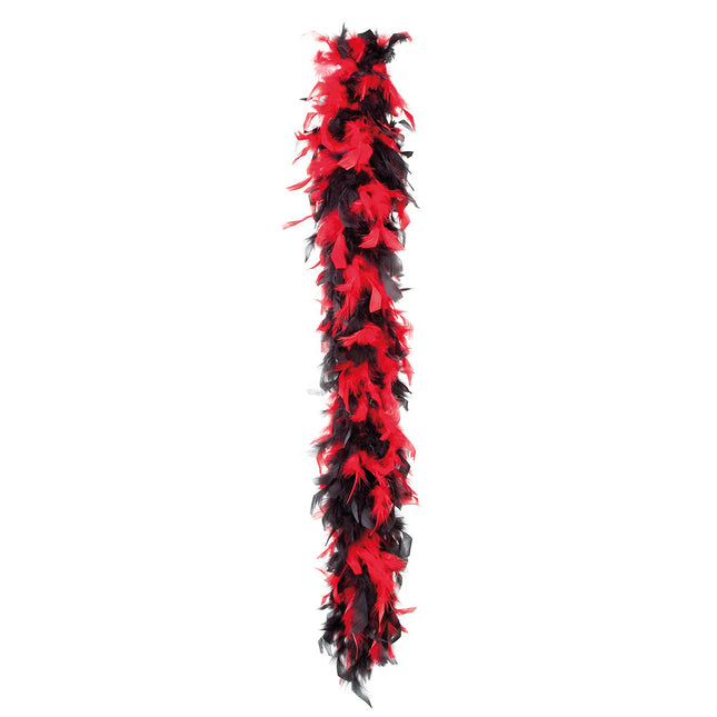 Zwarte Boa met Rood 1,8m