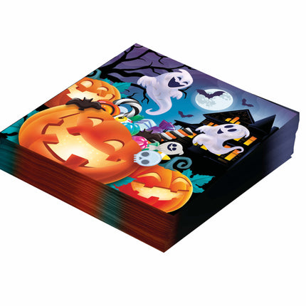 Halloween Servetten Pompoenen 33cm