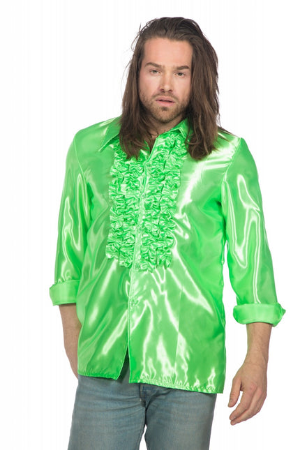 Disco Blouse Ruches Groen