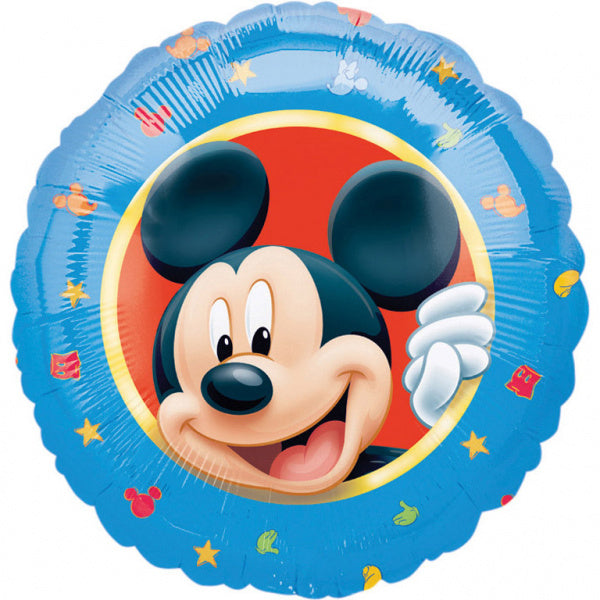 Mickey Mouse Helium Ballon Blauw 43cm leeg