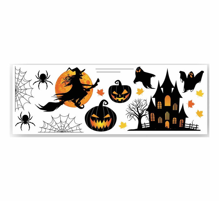 Halloween Wanddecoratie Heks 80cm